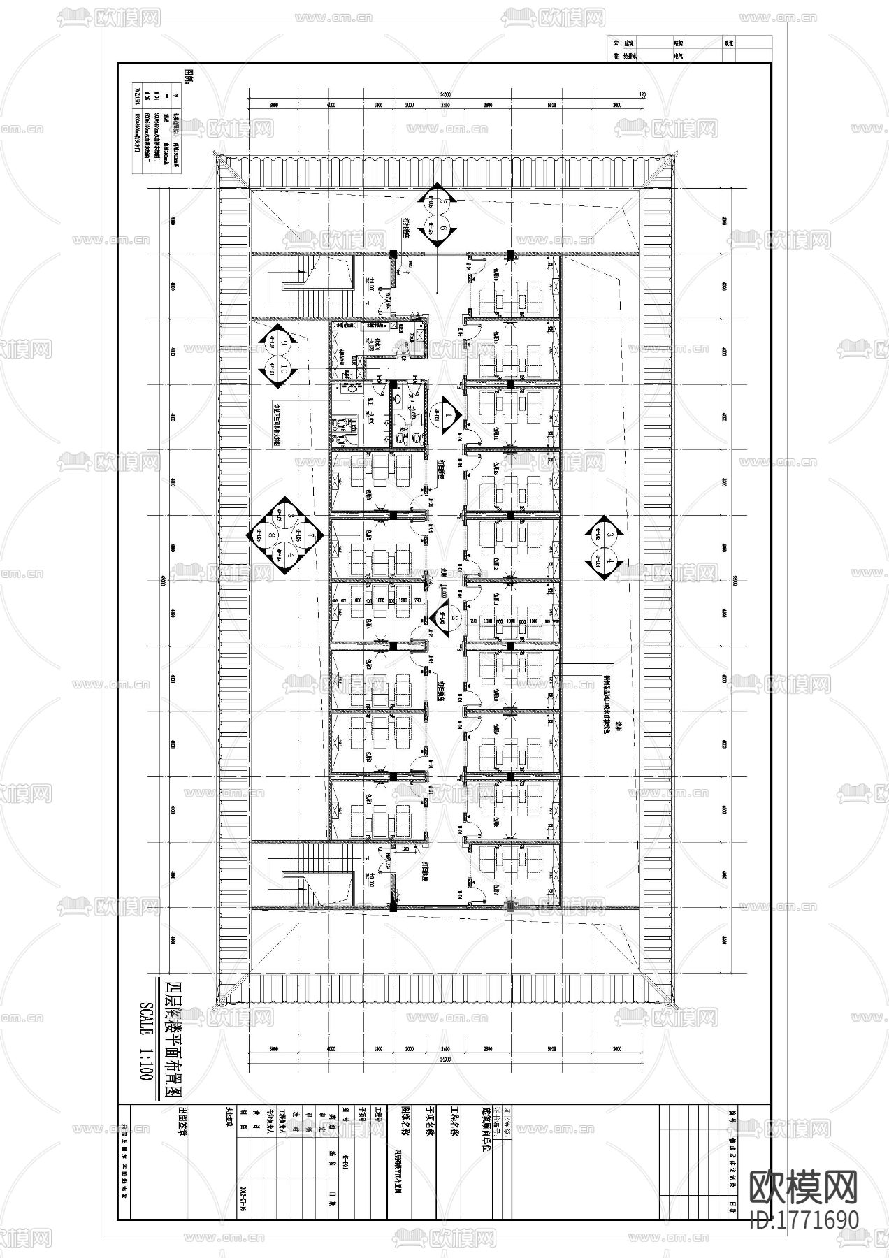足浴店cad施工图下载（渲染图1）