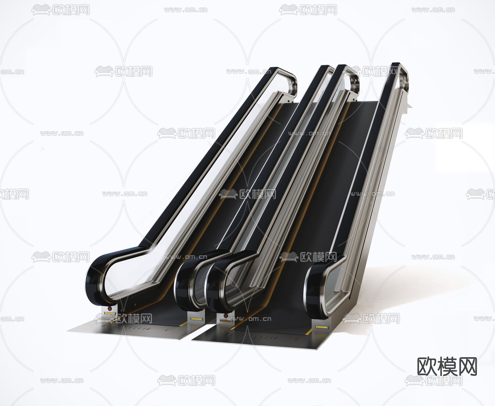 现代扶手电梯su模型