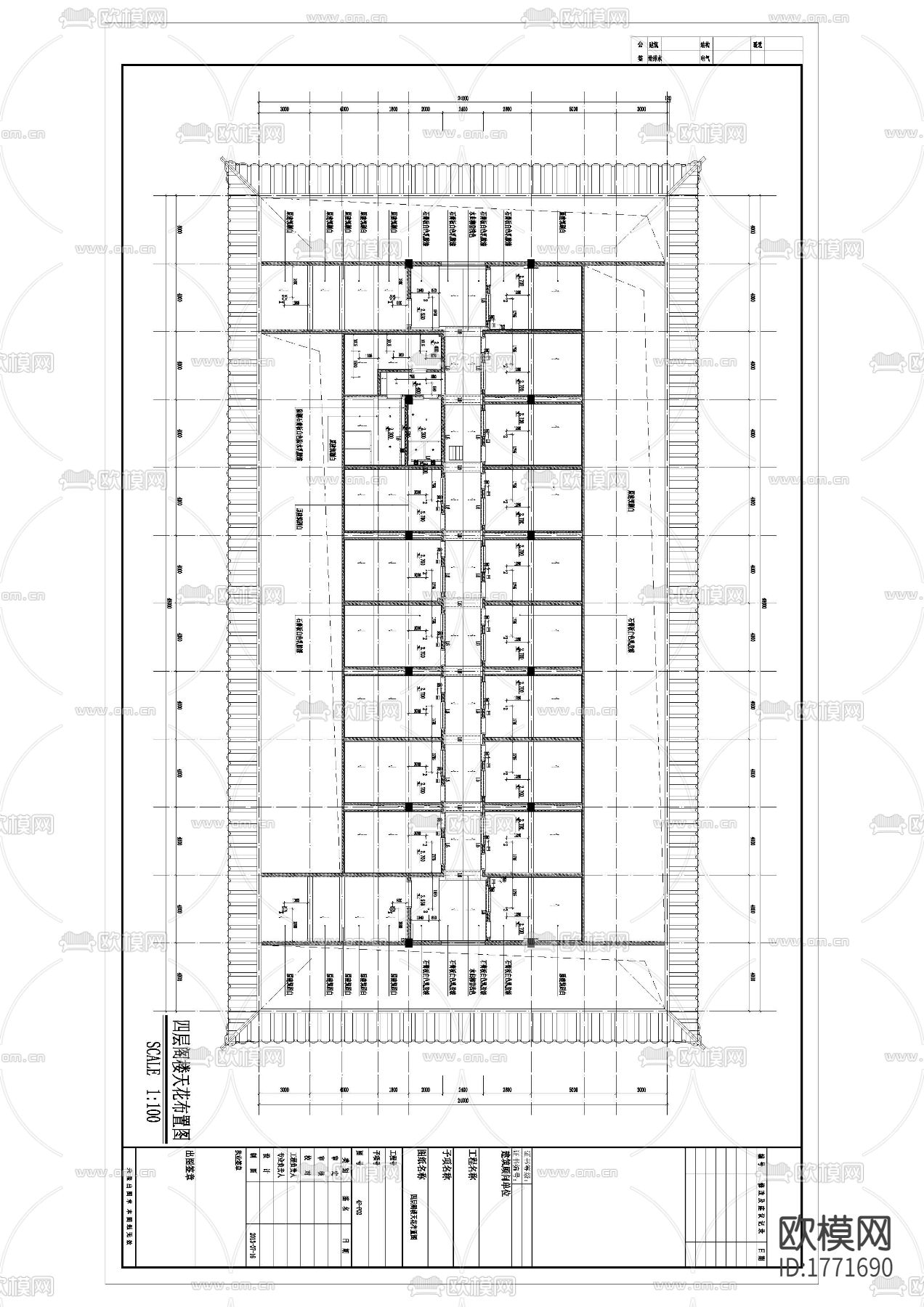 足浴店cad施工图下载（渲染图3）