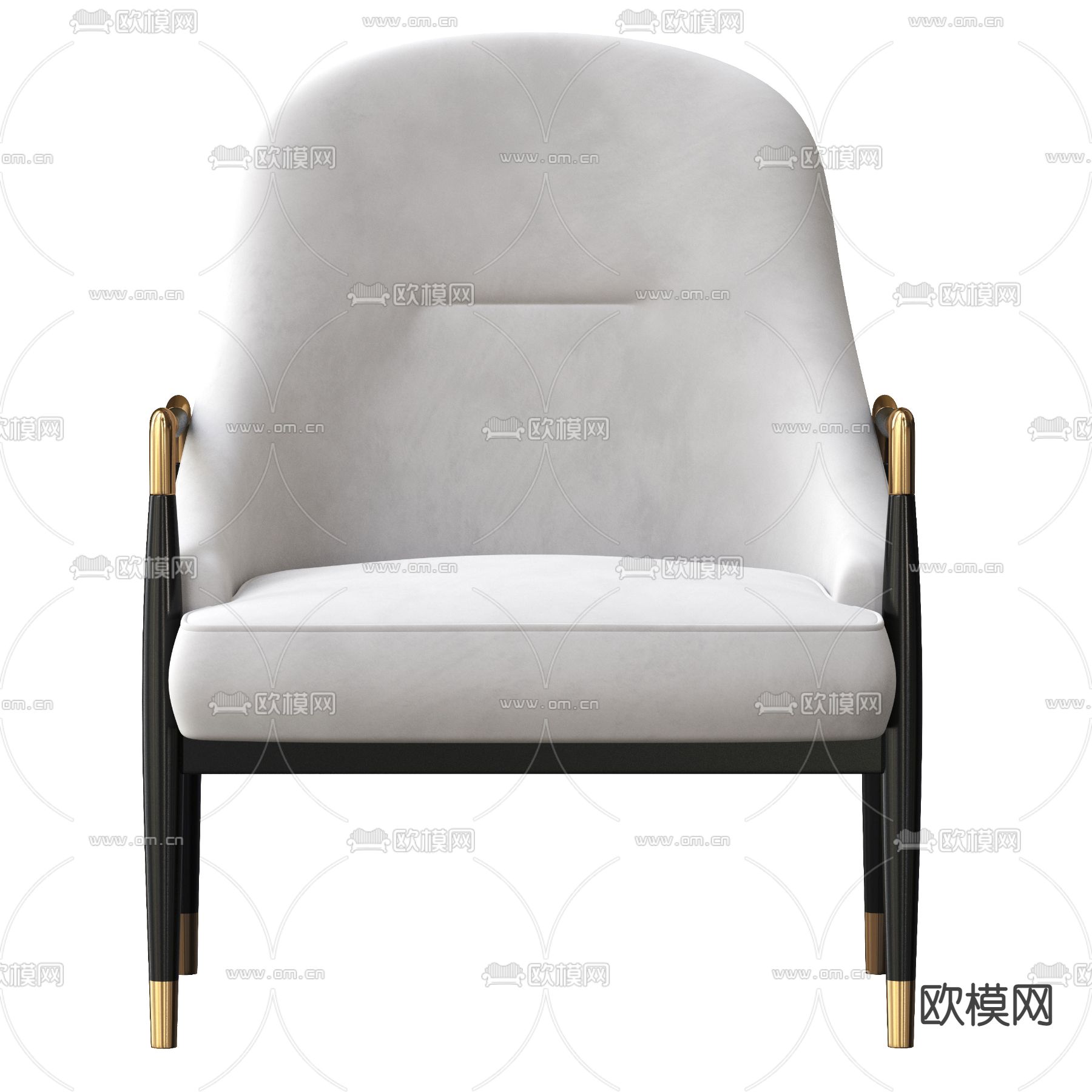 现代布艺休闲椅3d模型