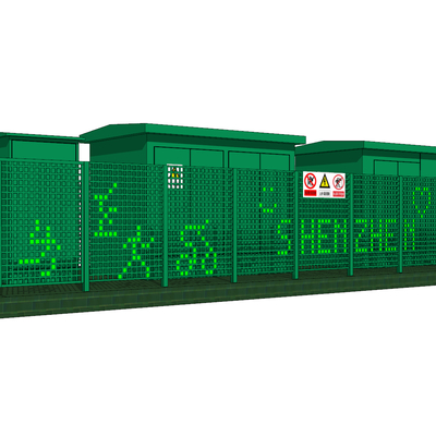  现代配电箱su模型 