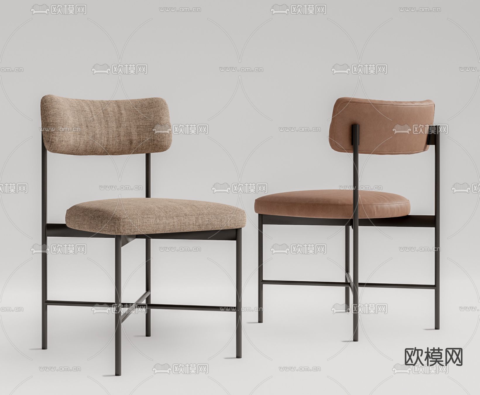 现代餐椅单椅su模型下载（渲染图1）