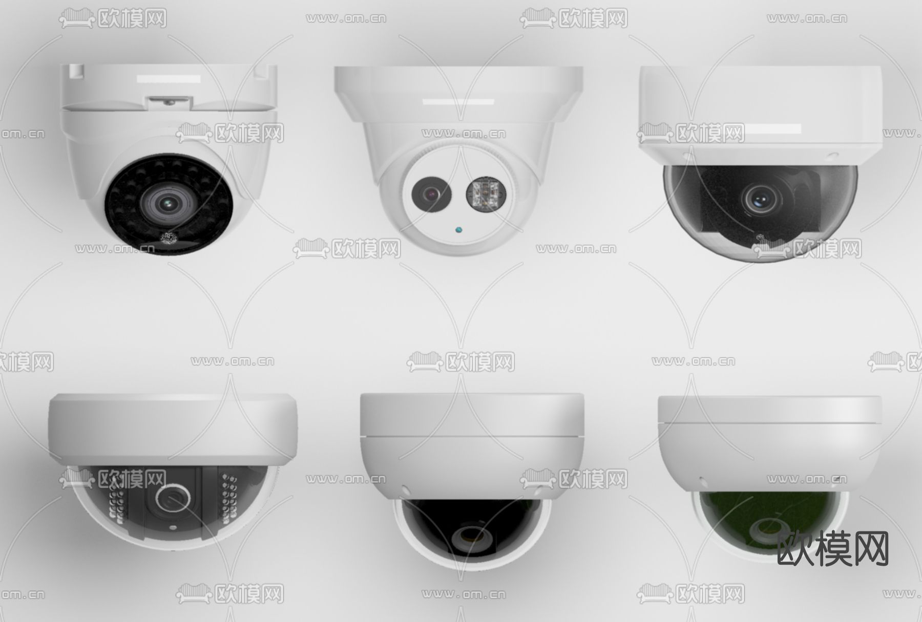 现代监控摄像头免费3d模型下载