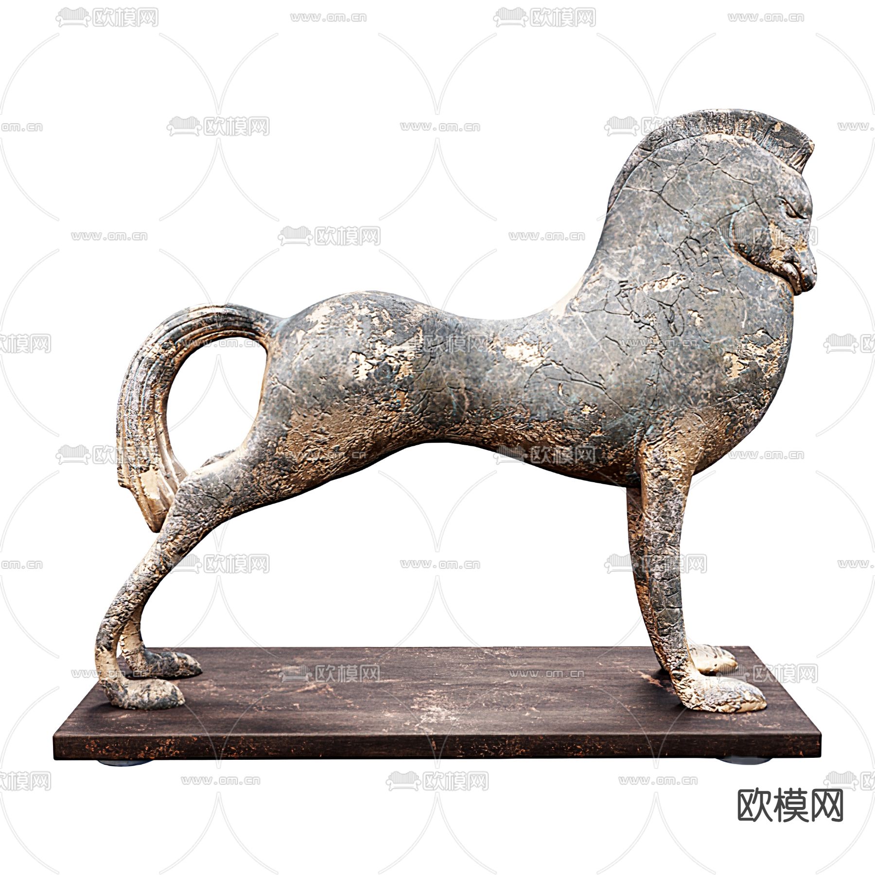现代动物雕塑3d模型