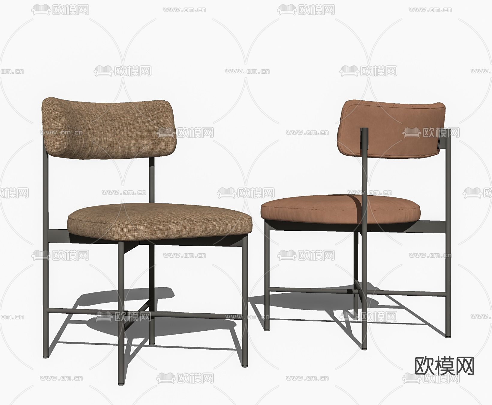 现代餐椅单椅su模型下载（渲染图2）