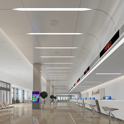  现代办事大厅su模型 