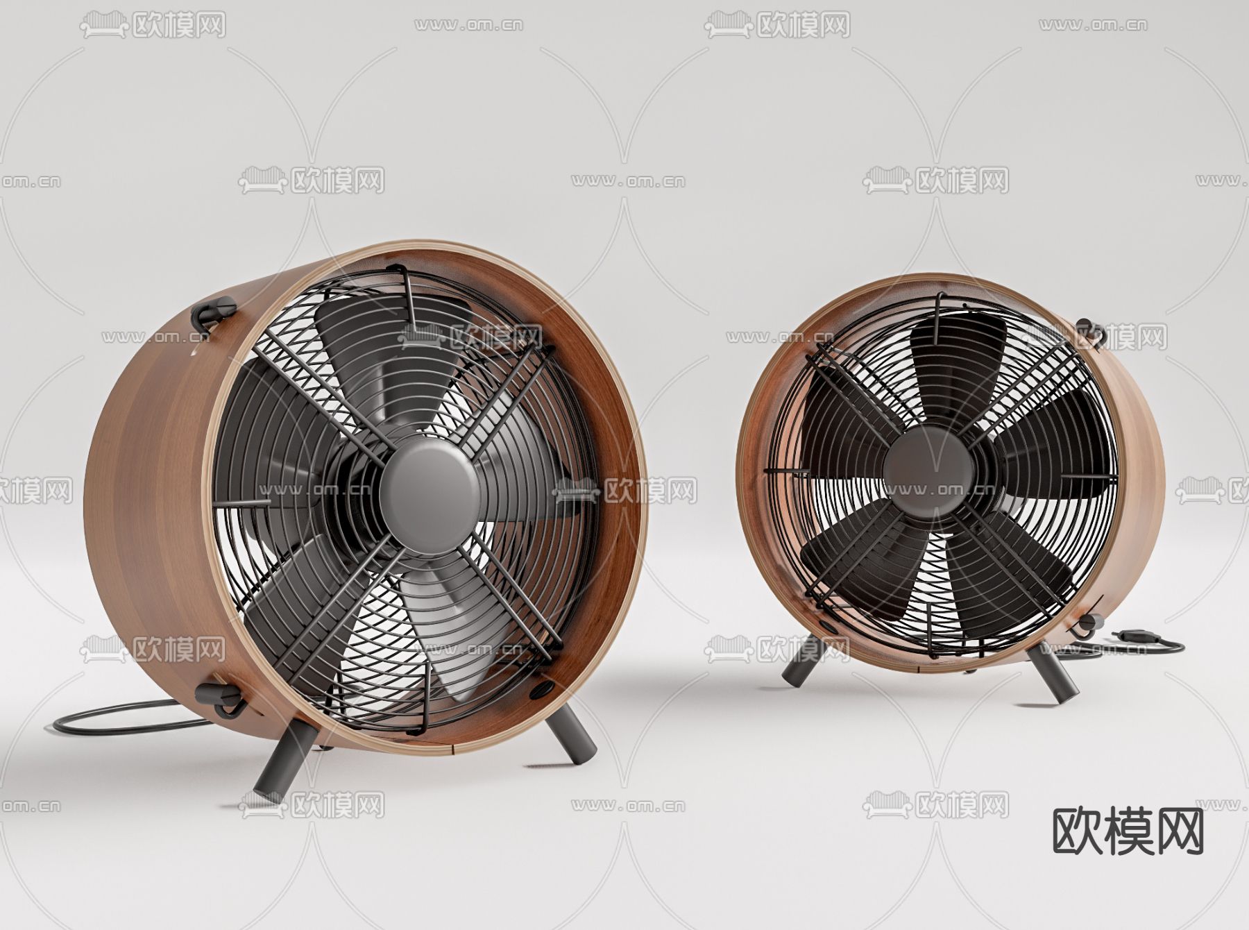 现代桌面风扇su模型