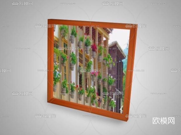 现代相框挂画免费3d模型
