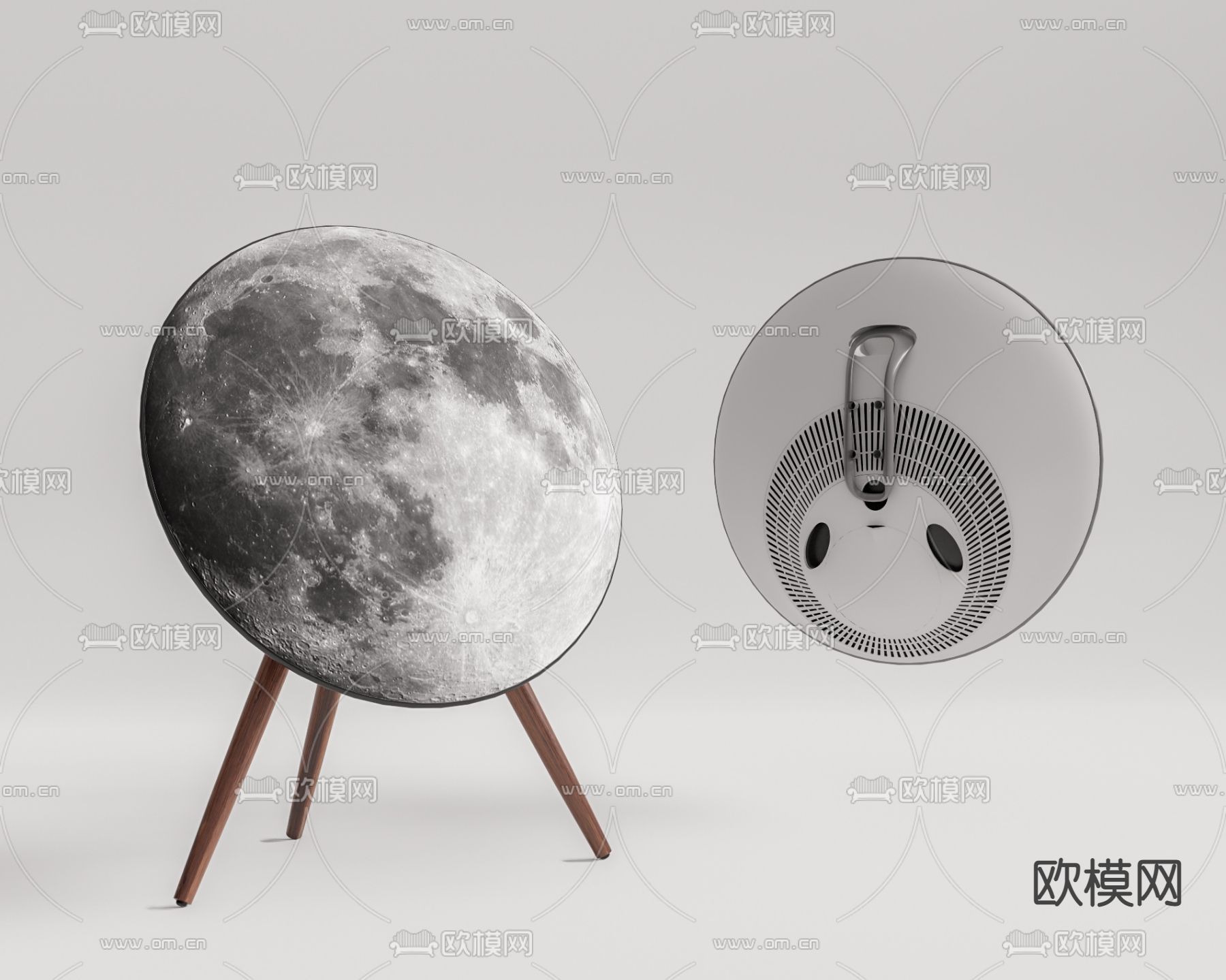 现代音箱su模型下载（渲染图1）