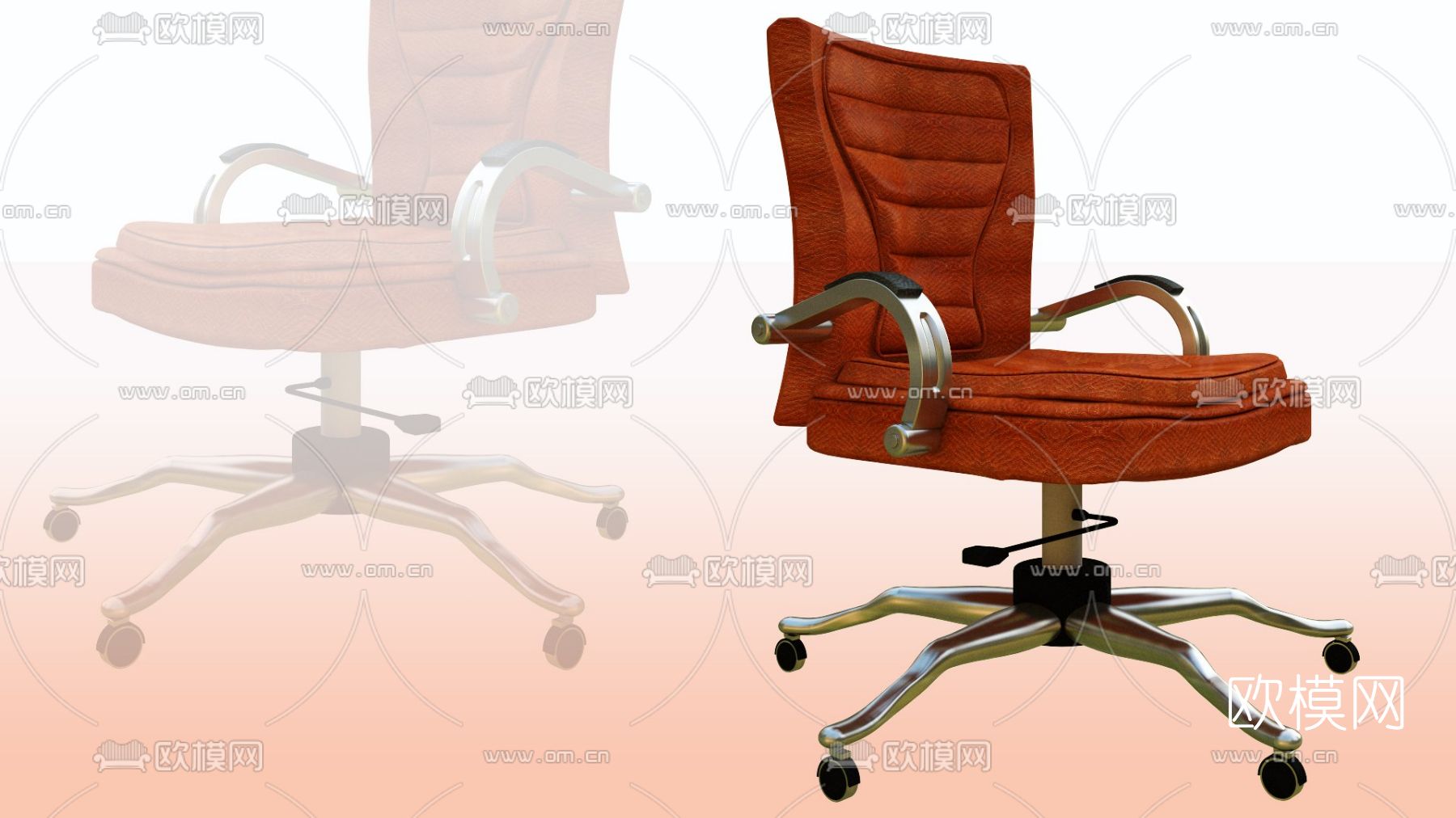 现代布艺办公椅免费3d模型下载
