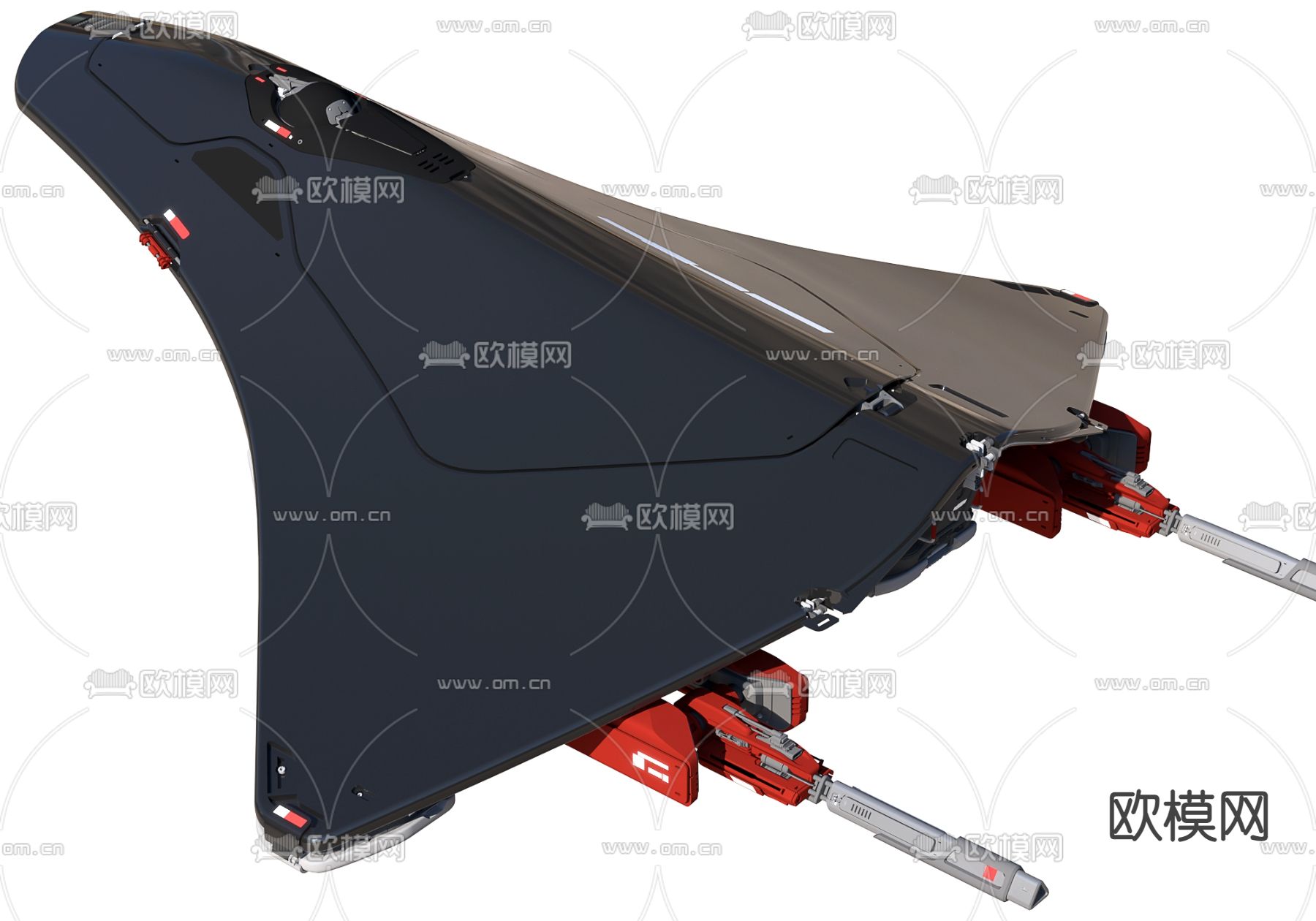现代无人机隐形飞机3d模型