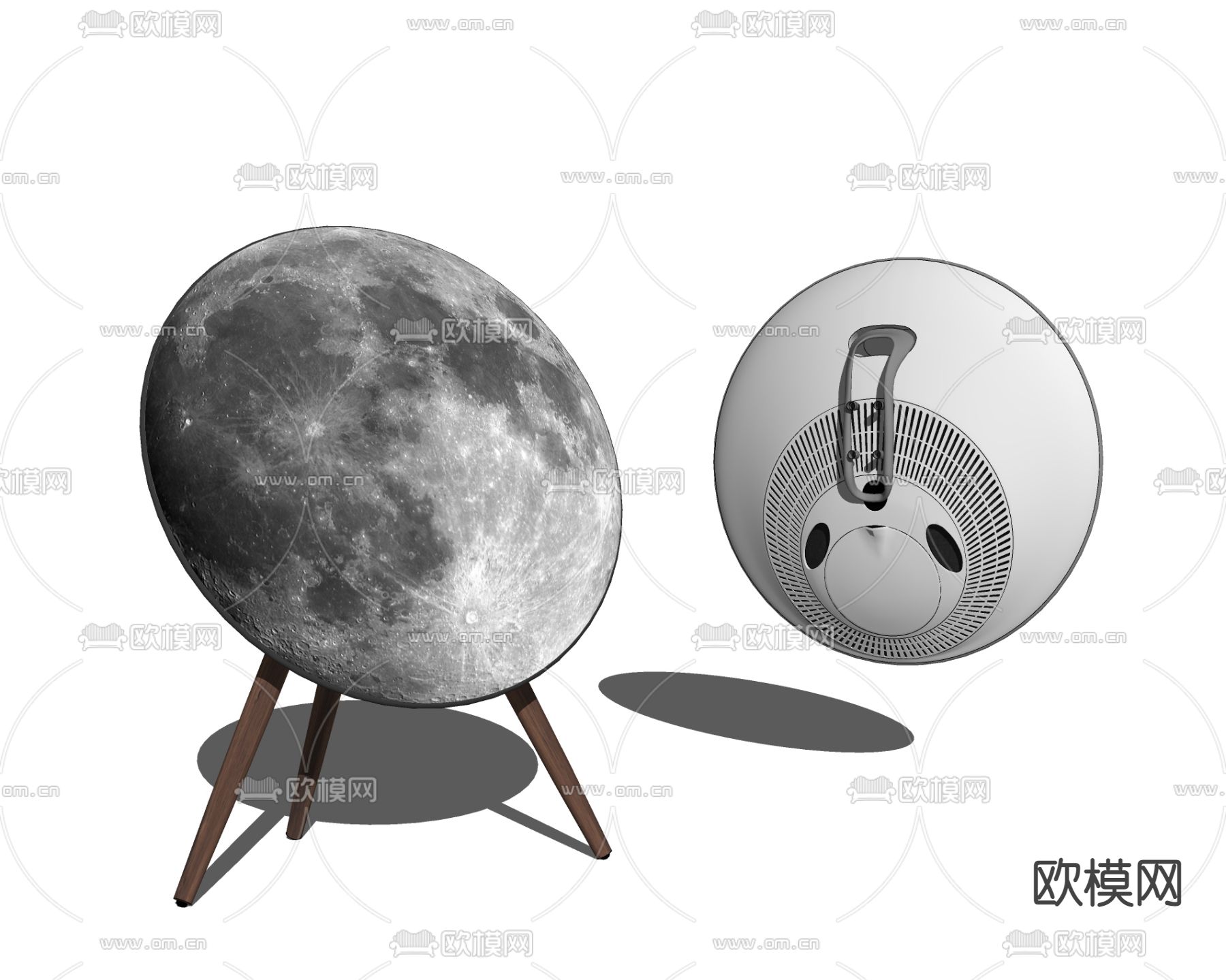 现代音箱su模型下载（渲染图2）