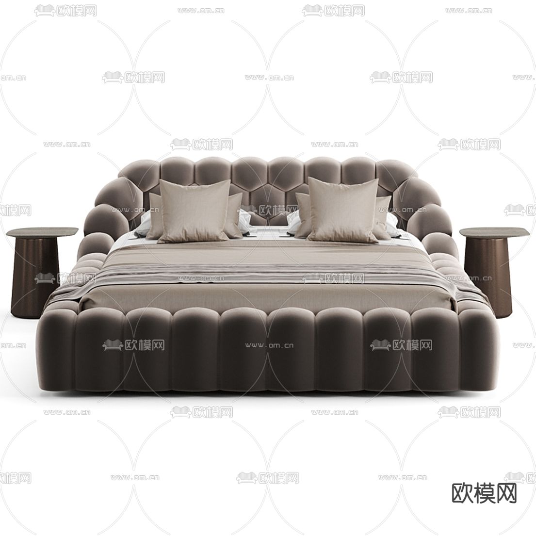 Roche Bobois双人床3d模型下载（渲染图3）
