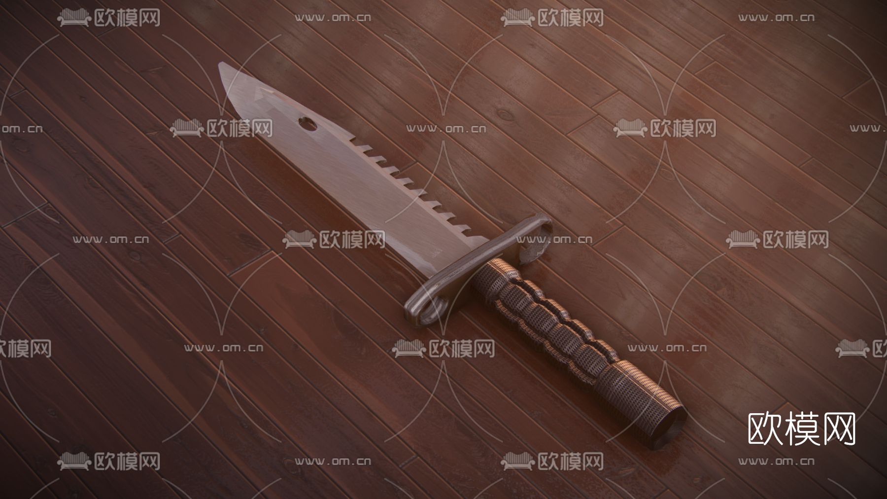 现代M9刺刀免费3d模型下载