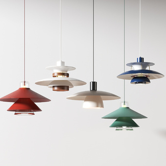 北欧轻奢小吊灯3d模型