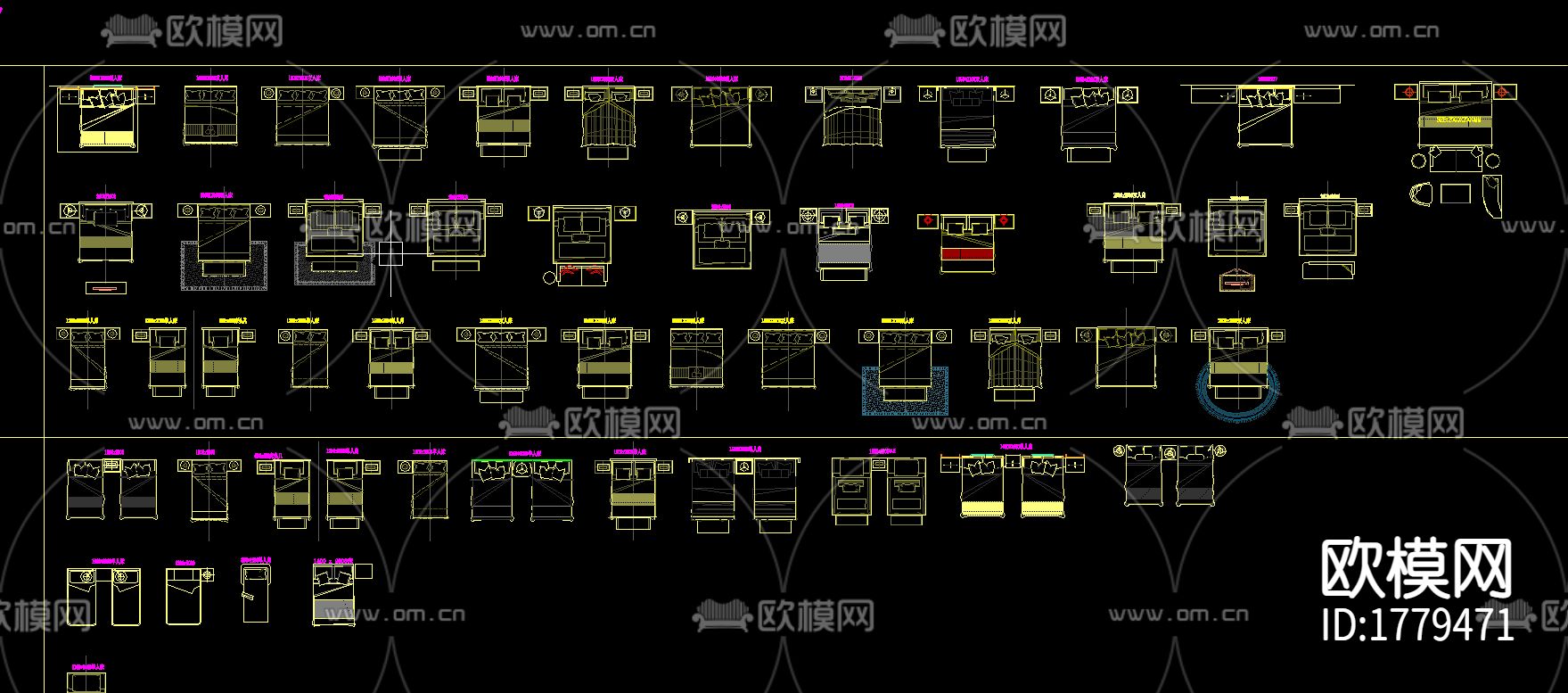 常用cad平立面图库下载（渲染图5）