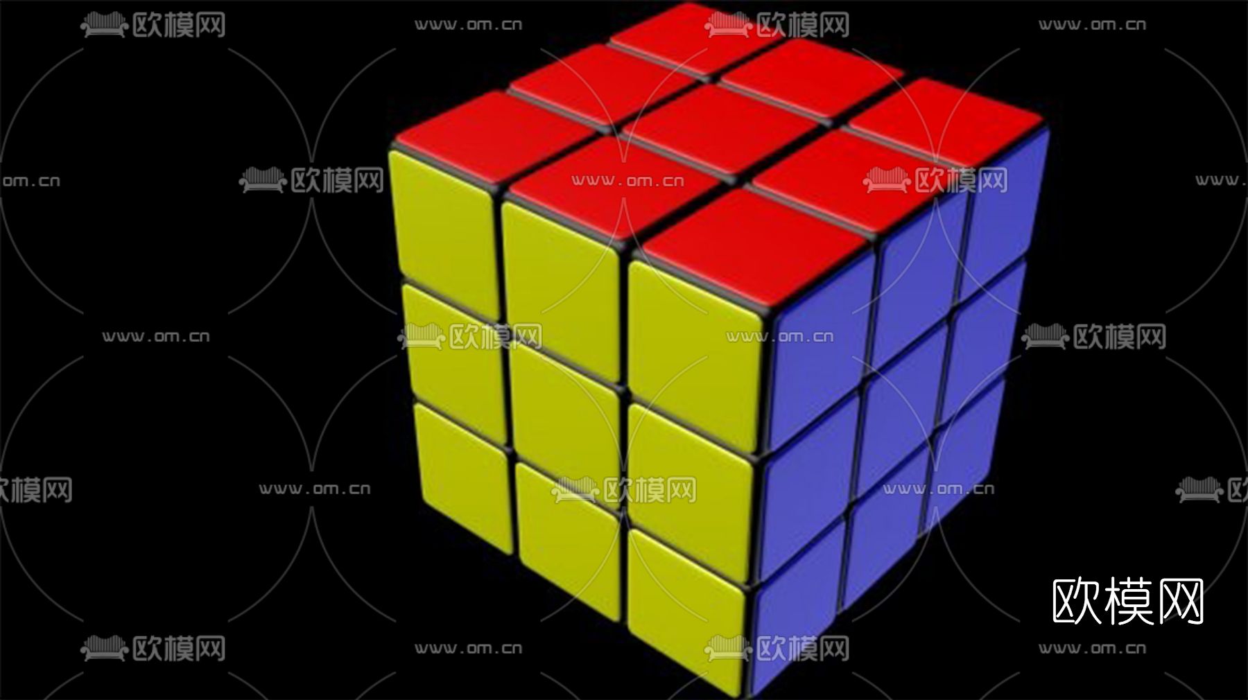 现代魔方免费3d模型