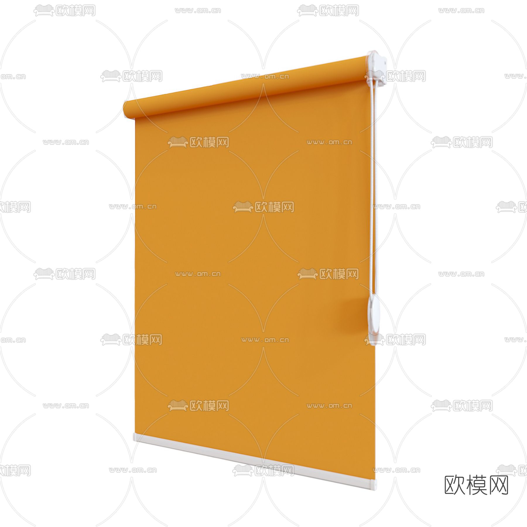 现代布艺卷帘免费3d模型下载