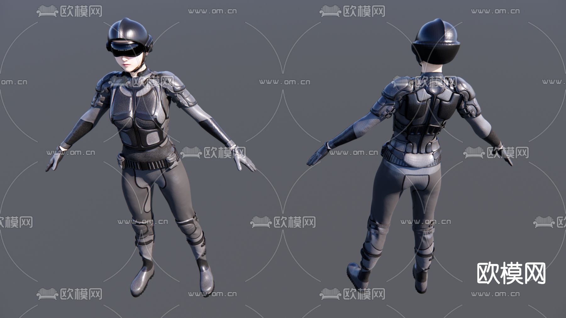 现代美女人物su模型