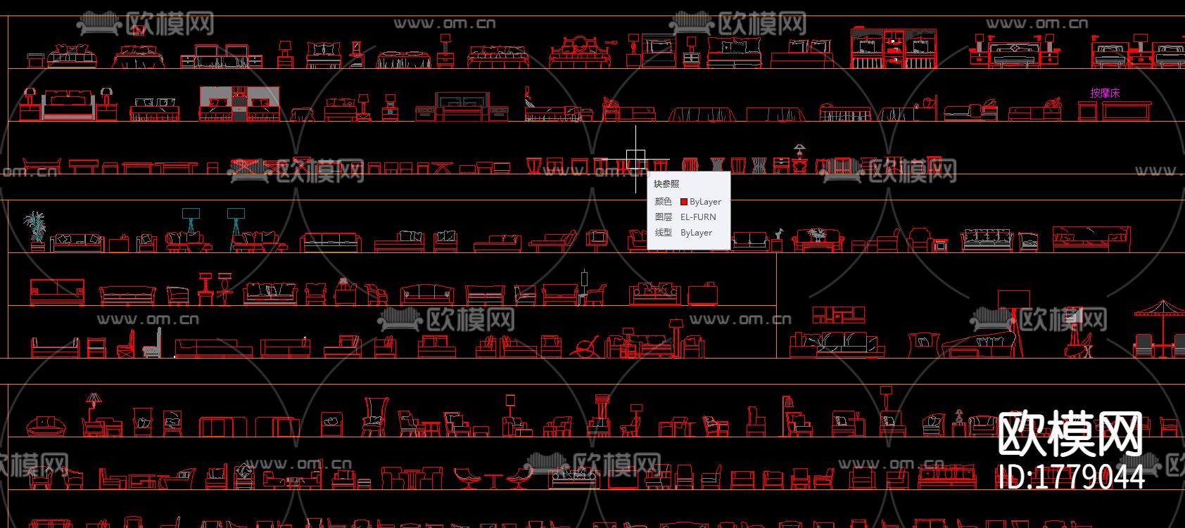 常用cad平立面图库下载（渲染图2）