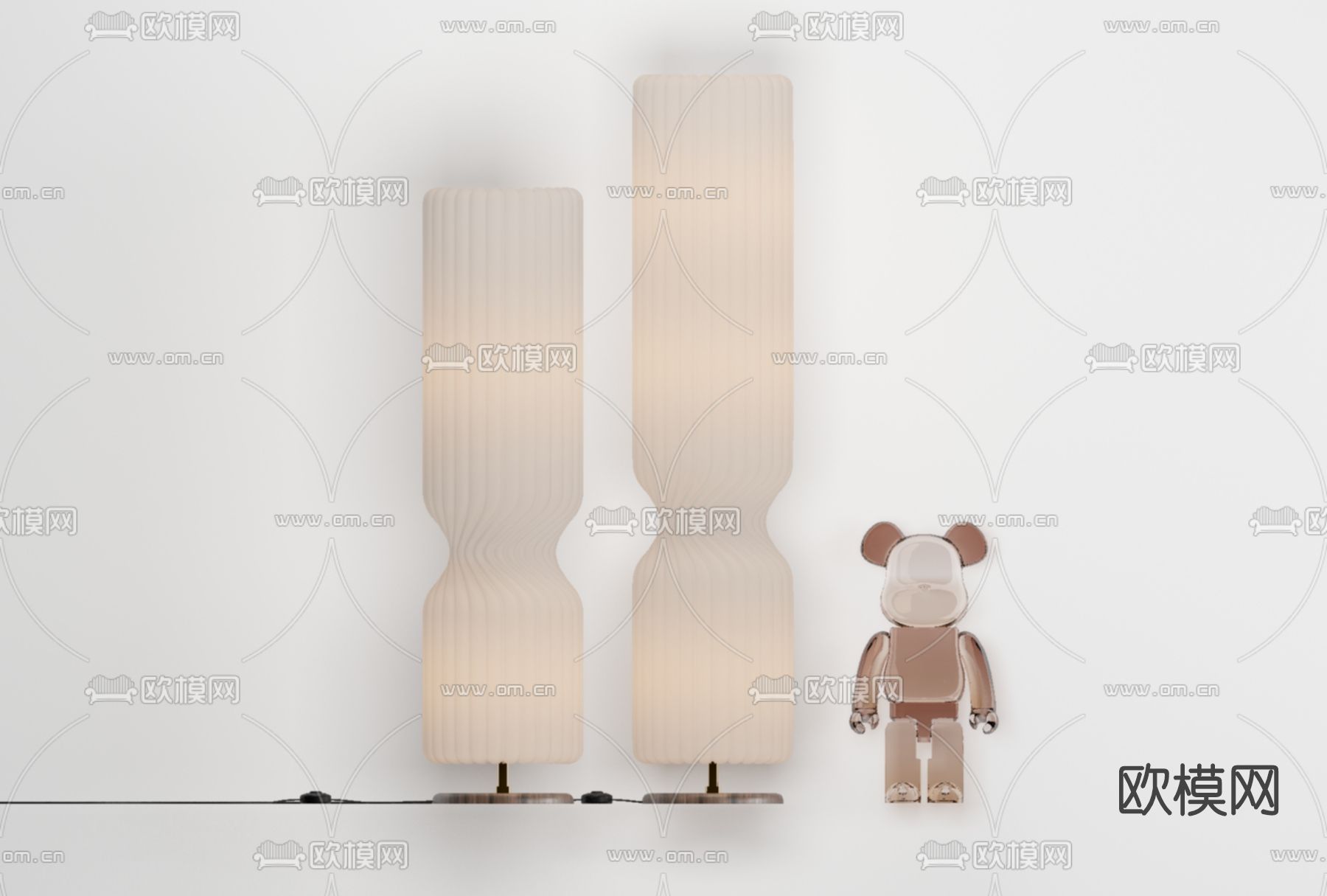 侘寂落地灯免费3d模型下载