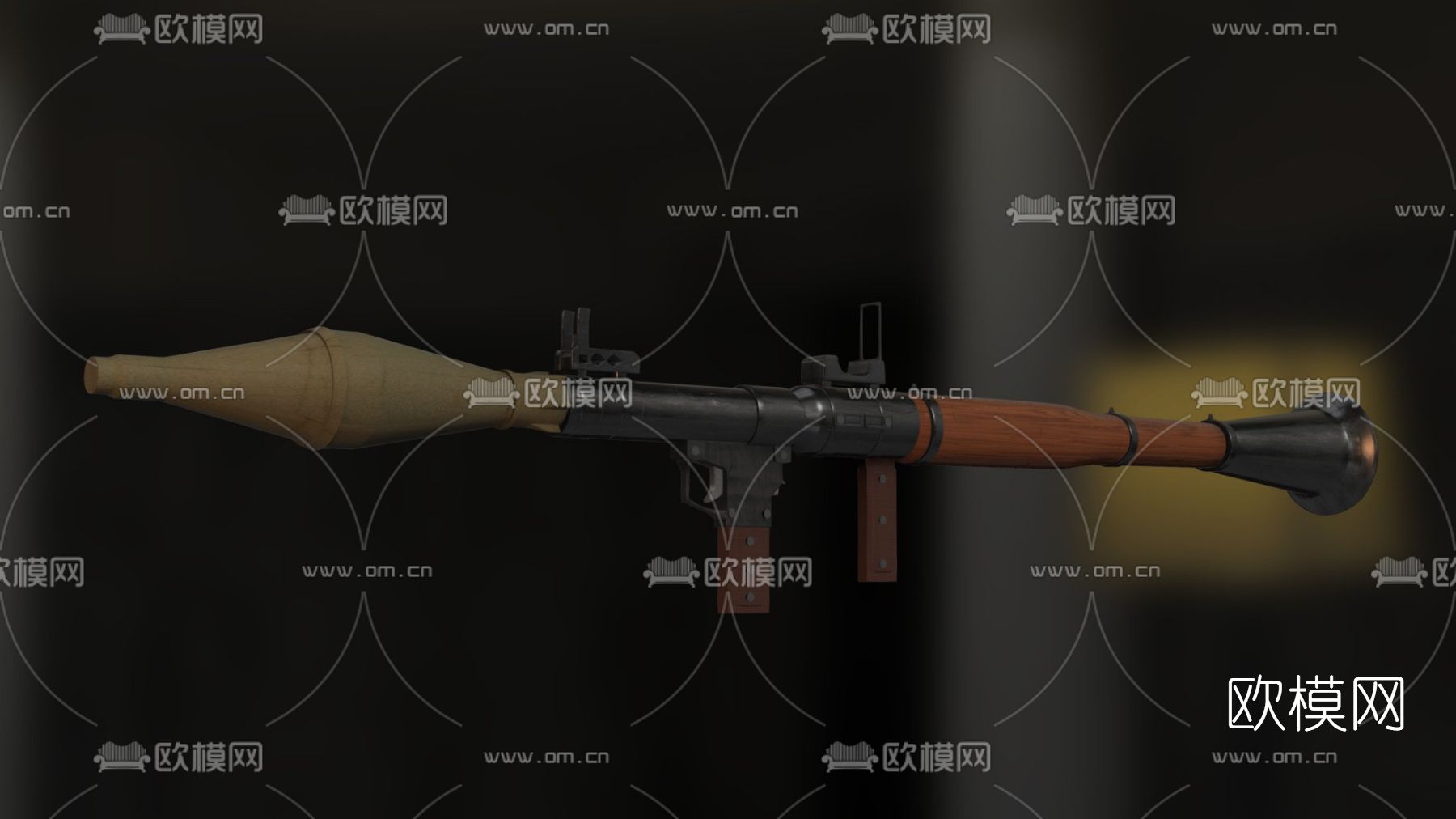 现代RPG火箭筒免费3d模型下载