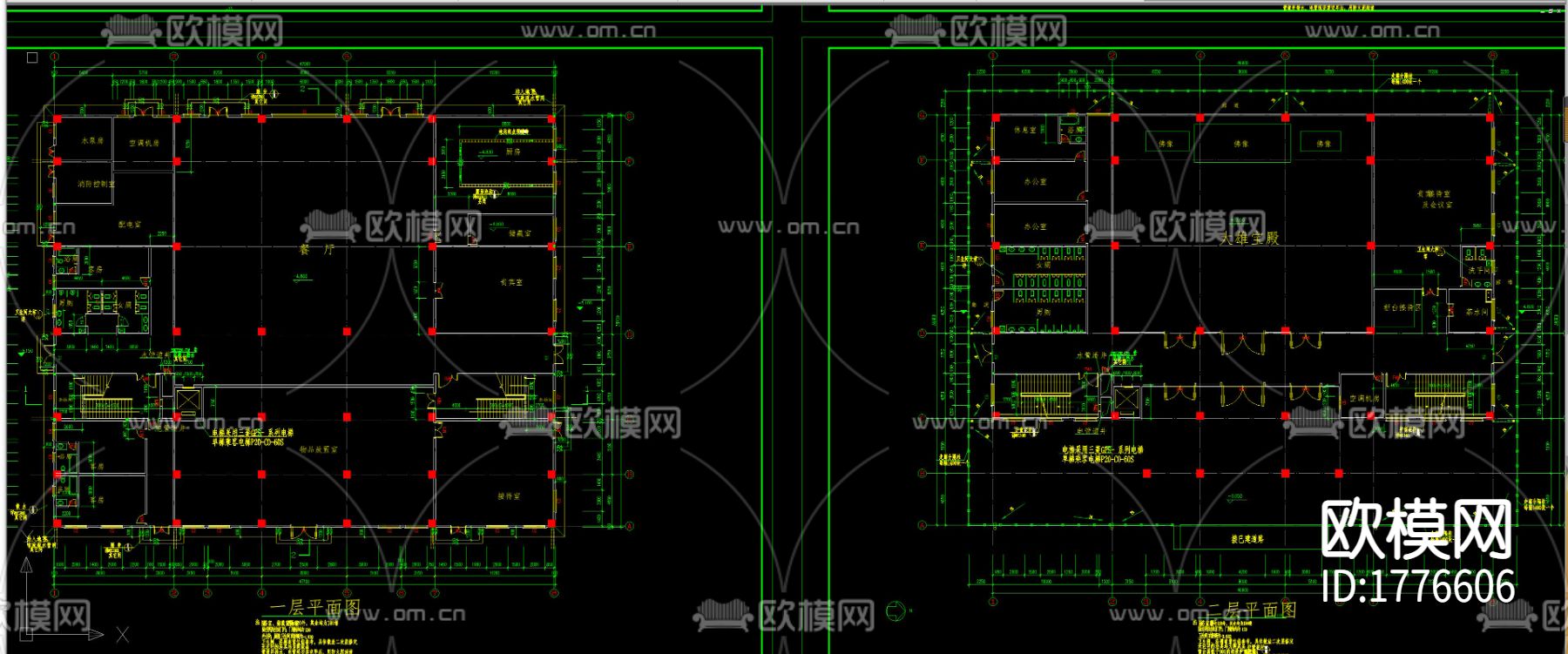 静音寺建筑cad施工图下载（渲染图7）