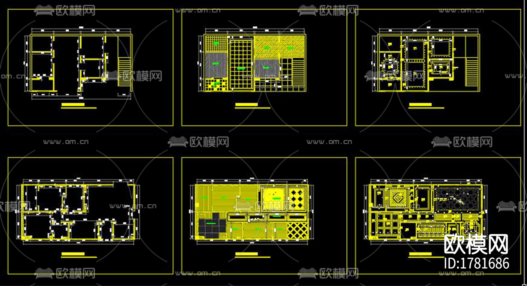 整木家装展厅cad施工图