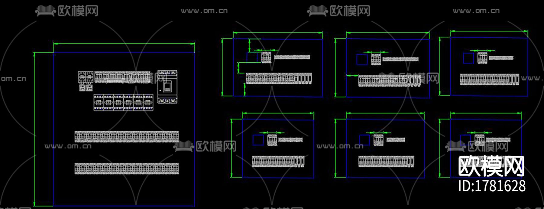 常用电气元器件cad图库下载（渲染图7）
