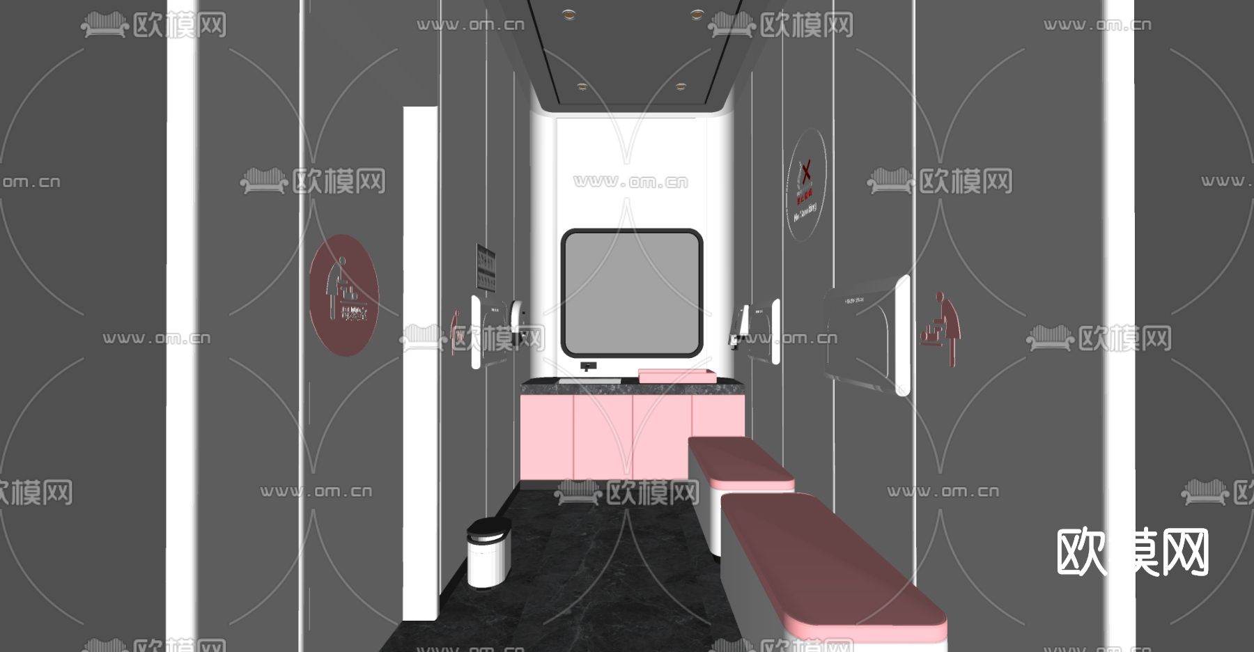 现代母婴室su模型