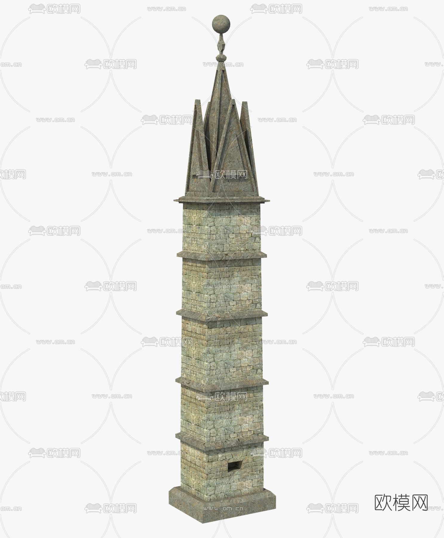 简欧建筑构件免费3d模型下载