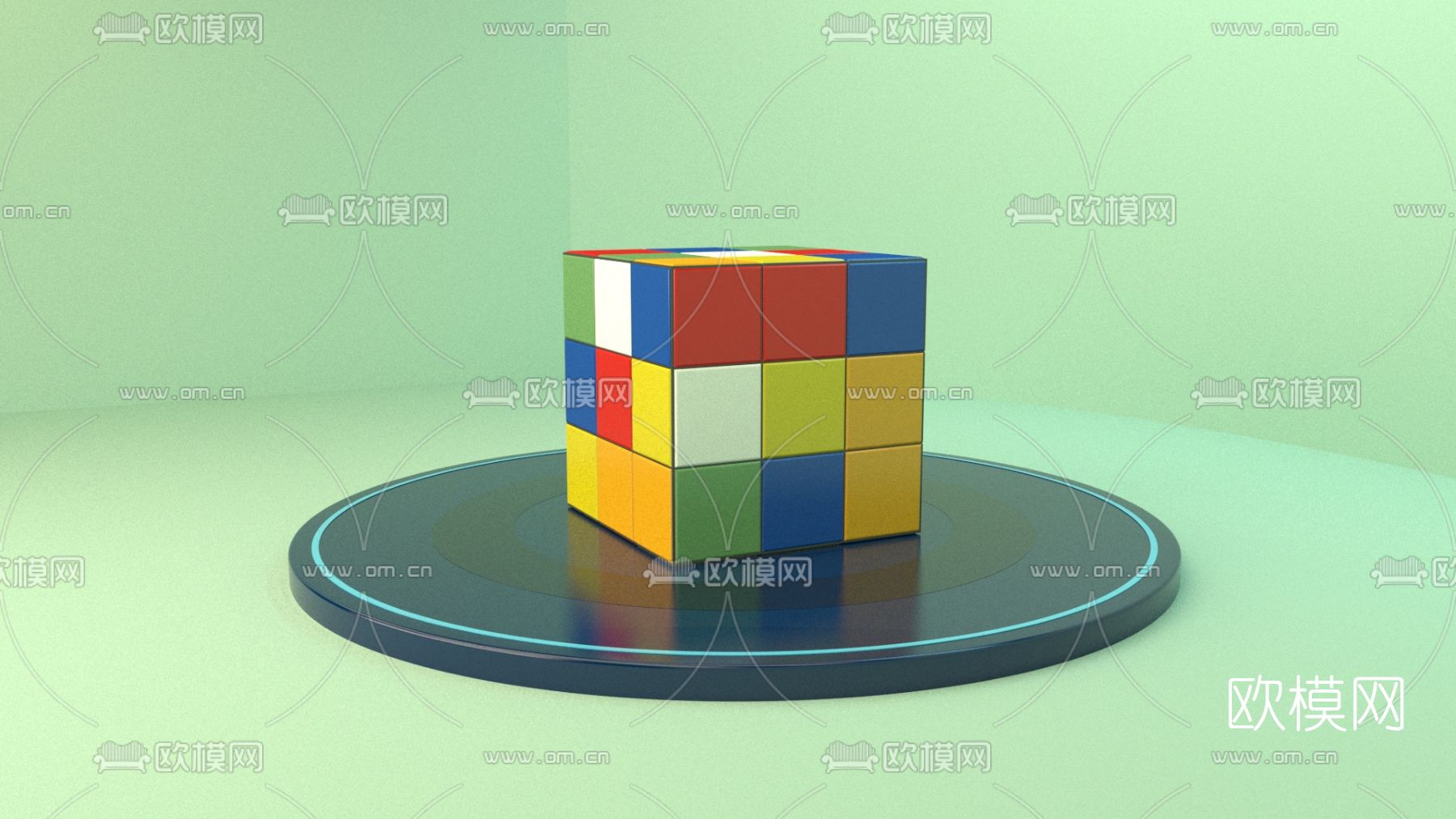现代魔方免费3d模型