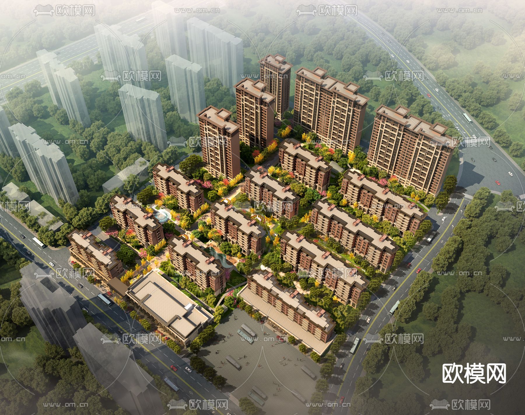 新中式住宅su模型