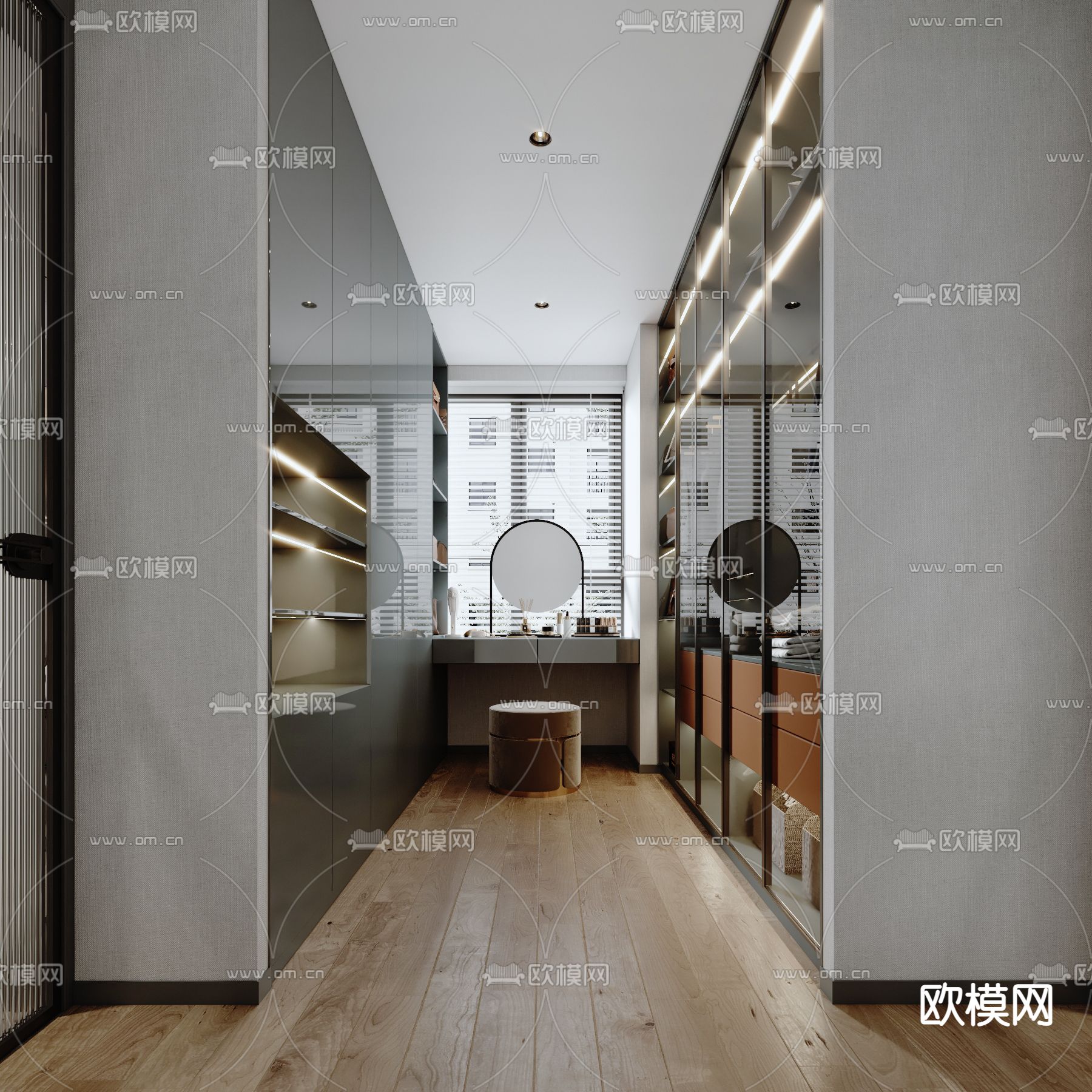 现代轻奢客餐厅3d模型下载（渲染图8）