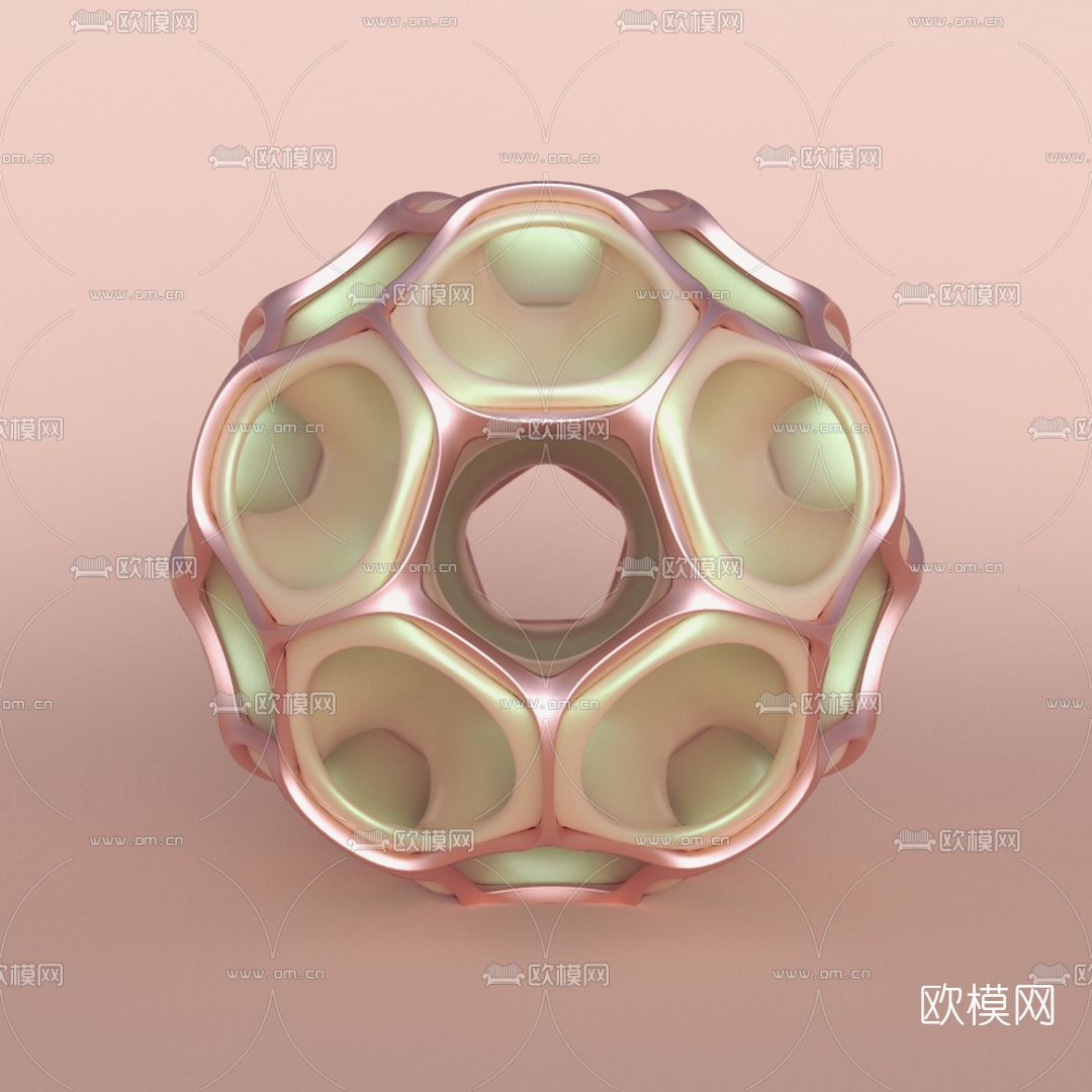 现代创意摆件免费3d模型下载