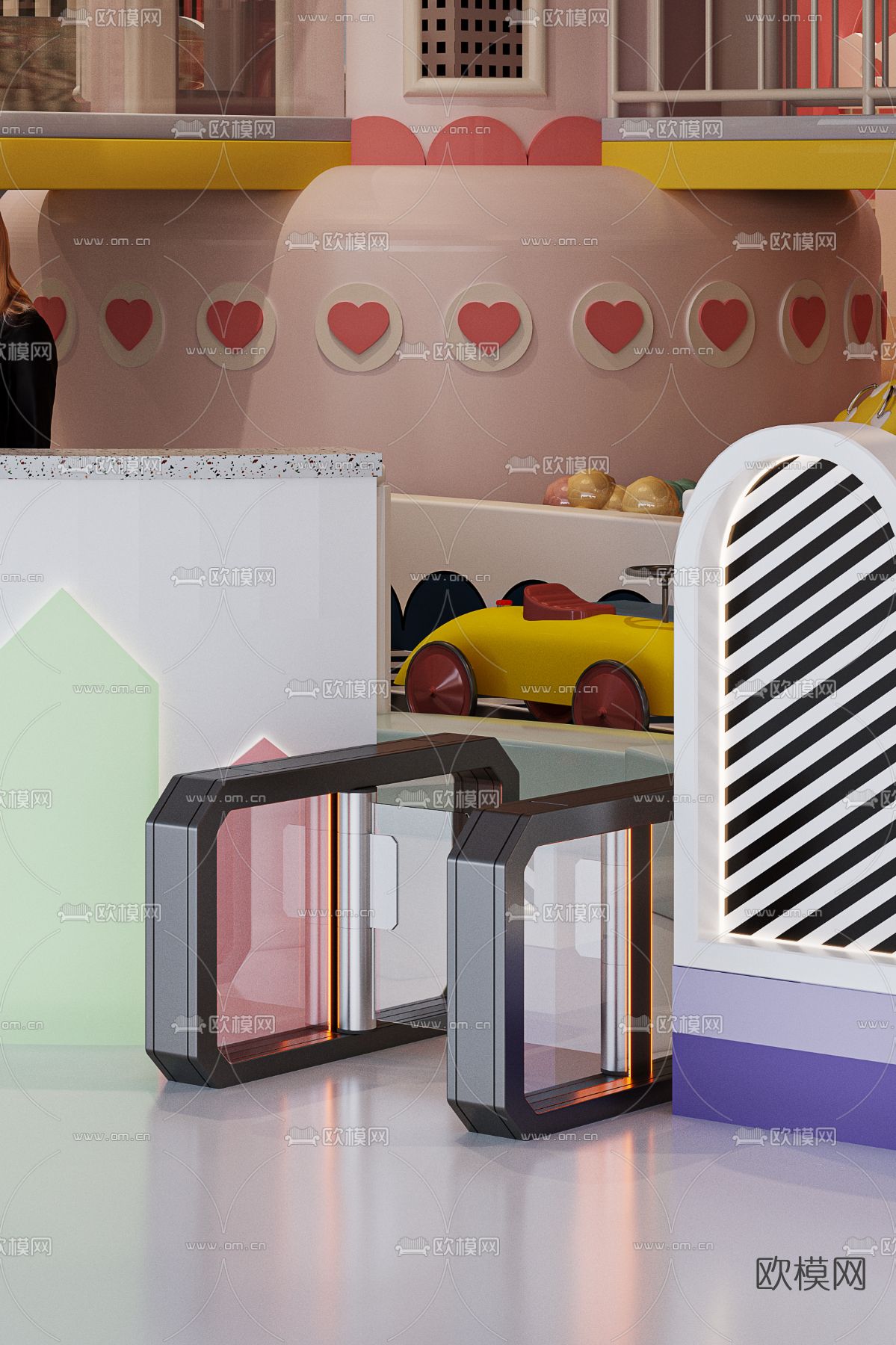现代室内儿童乐园3d模型下载（渲染图5）
