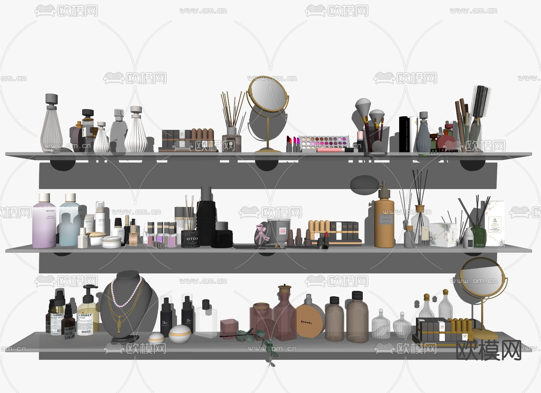 现代化妆品su模型下载（渲染图2）