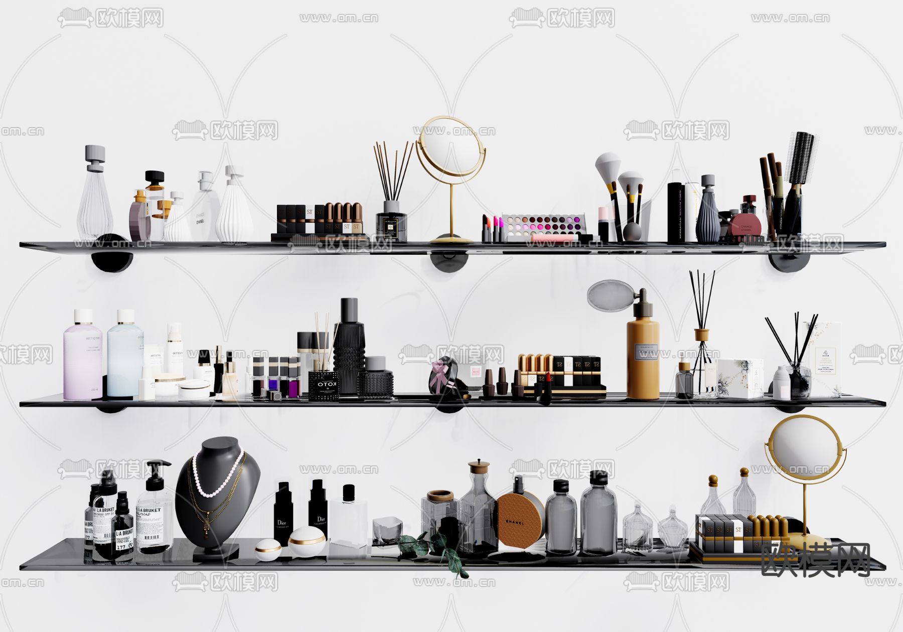 现代化妆品su模型下载（渲染图1）