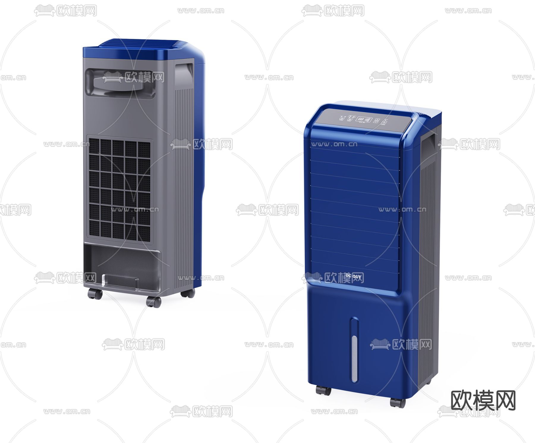现代移动空调扇3d模型