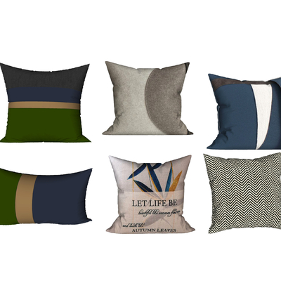  现代枕头抱枕su模型 