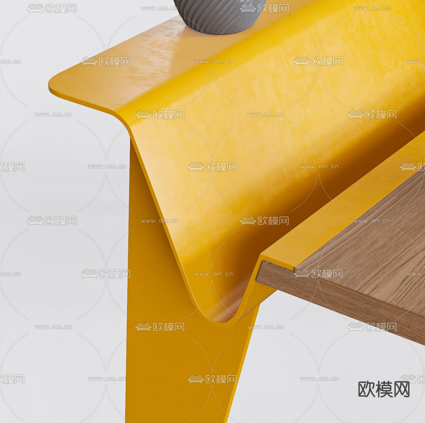 现代书桌3d模型