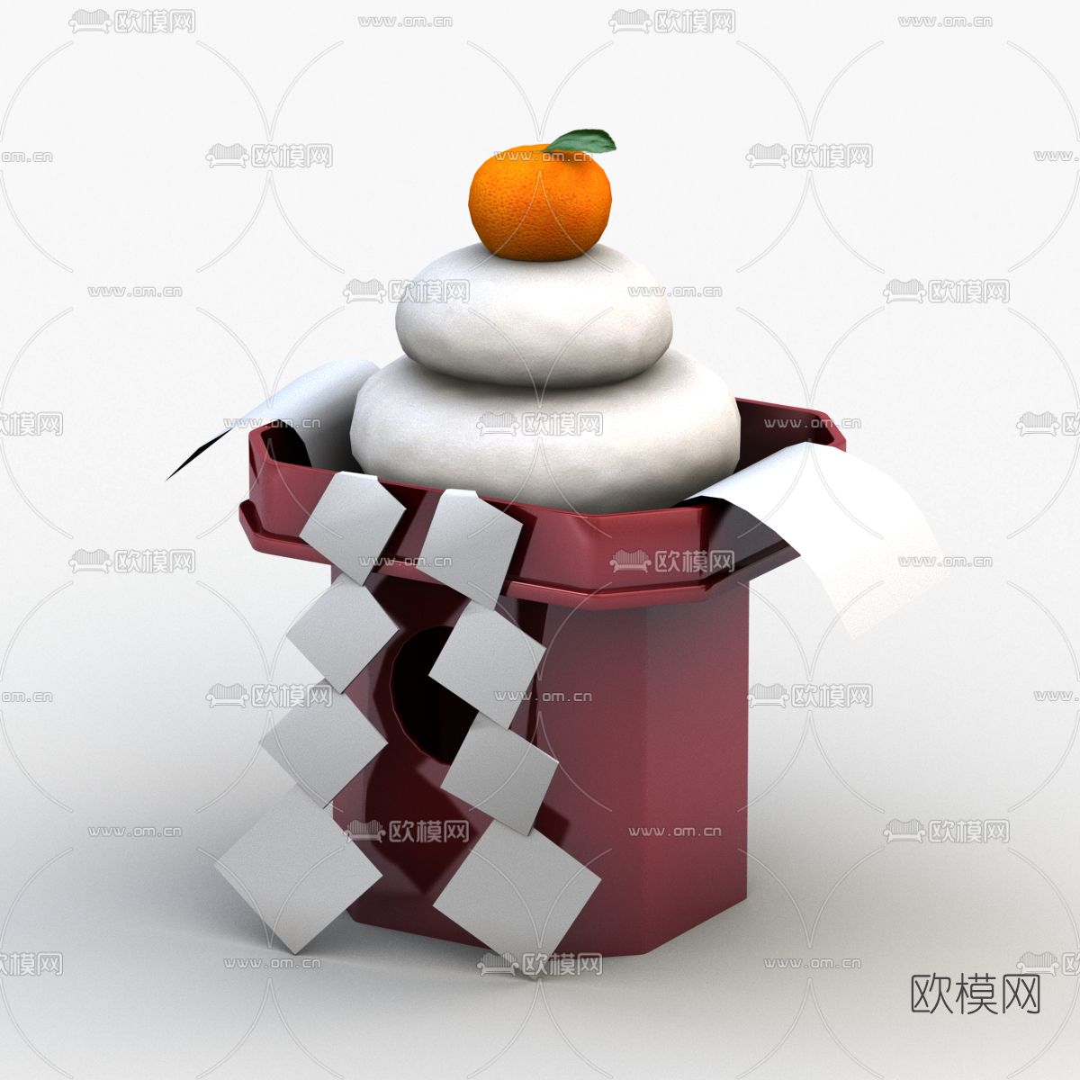日式糕点免费3d模型