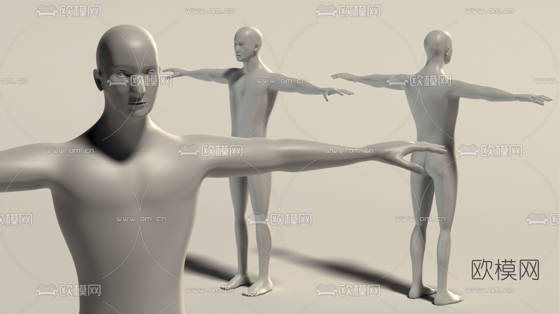 现代人物免费模型3d模型下载