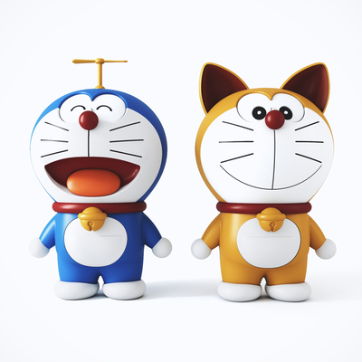 机器猫哆啦a梦手办3d模型