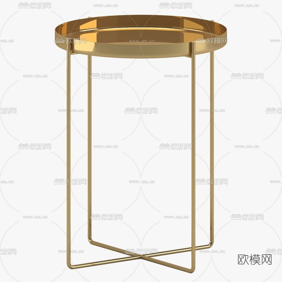 现代圆几免费3d模型下载