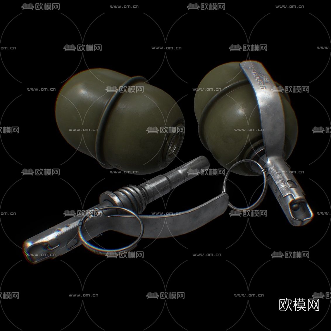 现代手雷免费3d模型下载