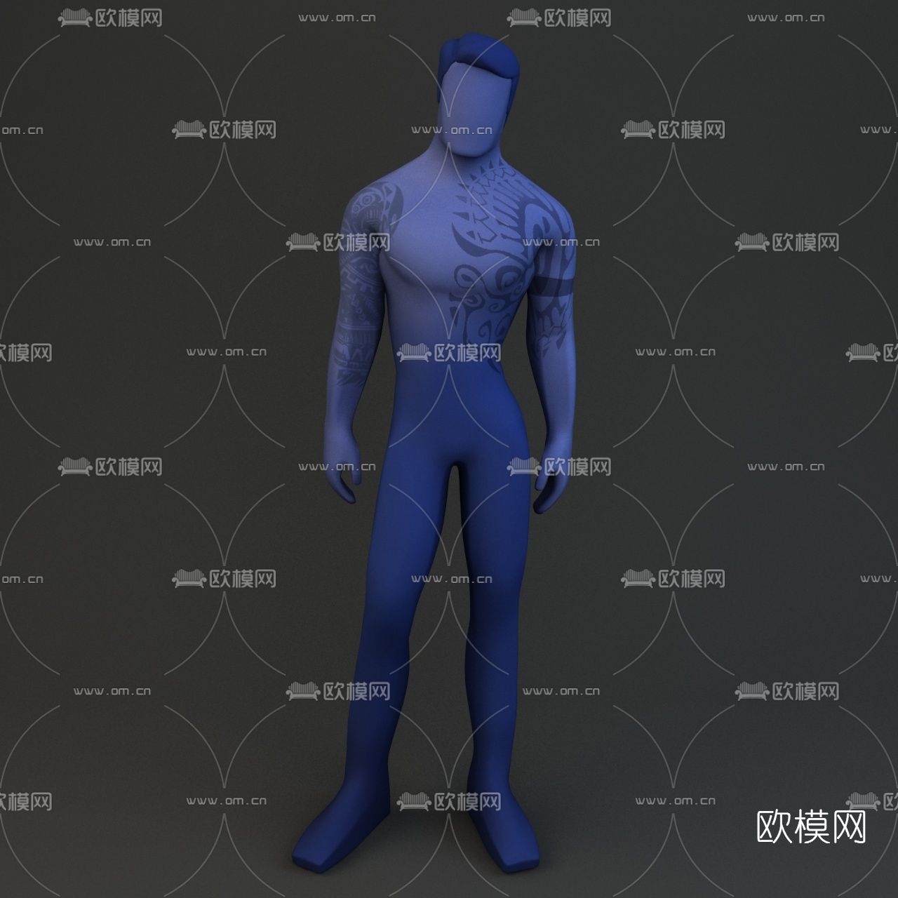 现代动画人物免费3d模型下载