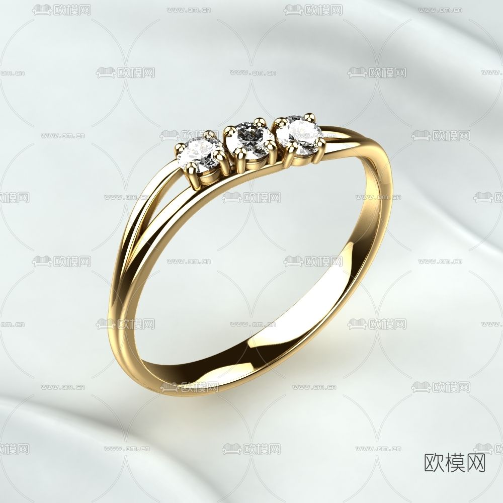 现代戒指免费3d模型下载