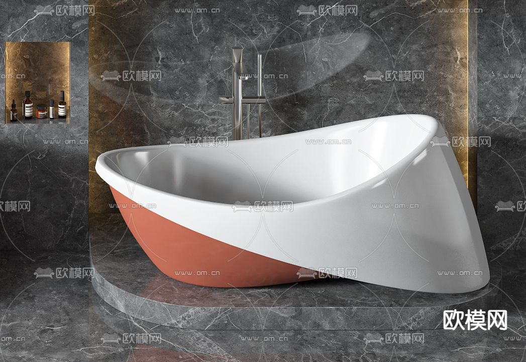 现代浴缸3d模型