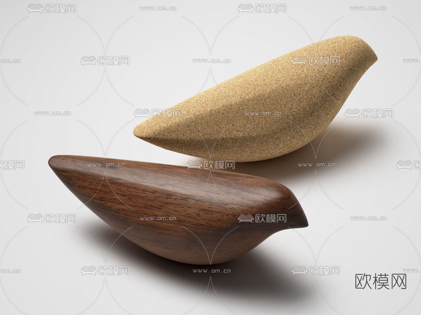 现代小鸟工艺品摆件免费3d模型下载
